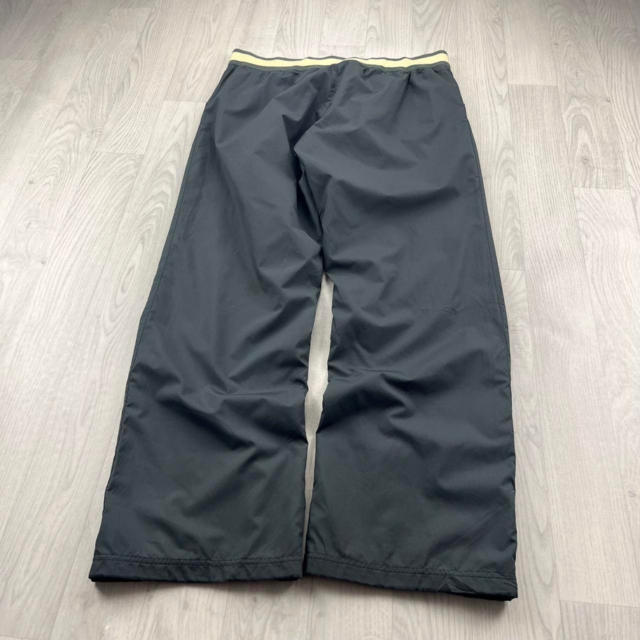 VINTAGE Y2K NIKE LOW RISE BAGGY TRACKSUIT BOTTOMS GREY