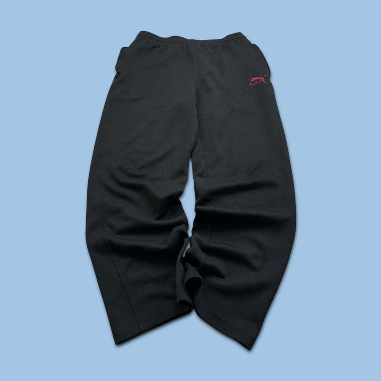 VINTAGE Y2K PUMA BAGGY TRACKSUIT BOTTOMS BLACK