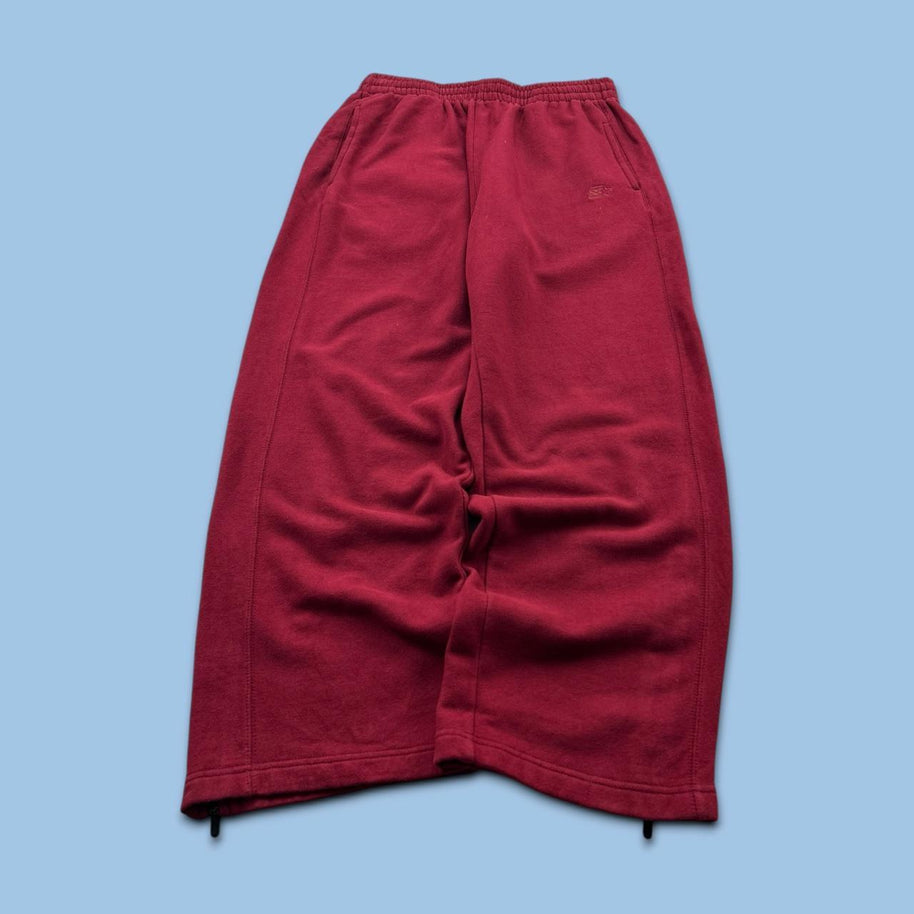 VINTAGE Y2K STARTER BAGGY COTTON SWEATPANTS RED