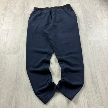NIKE TAPERED COTTON SWEATPANTS NAVY