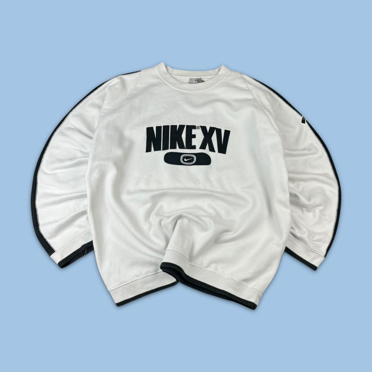 VINTAGE Y2K NIKE SPELL OUT BOXY SWEATSHIRT WHITE