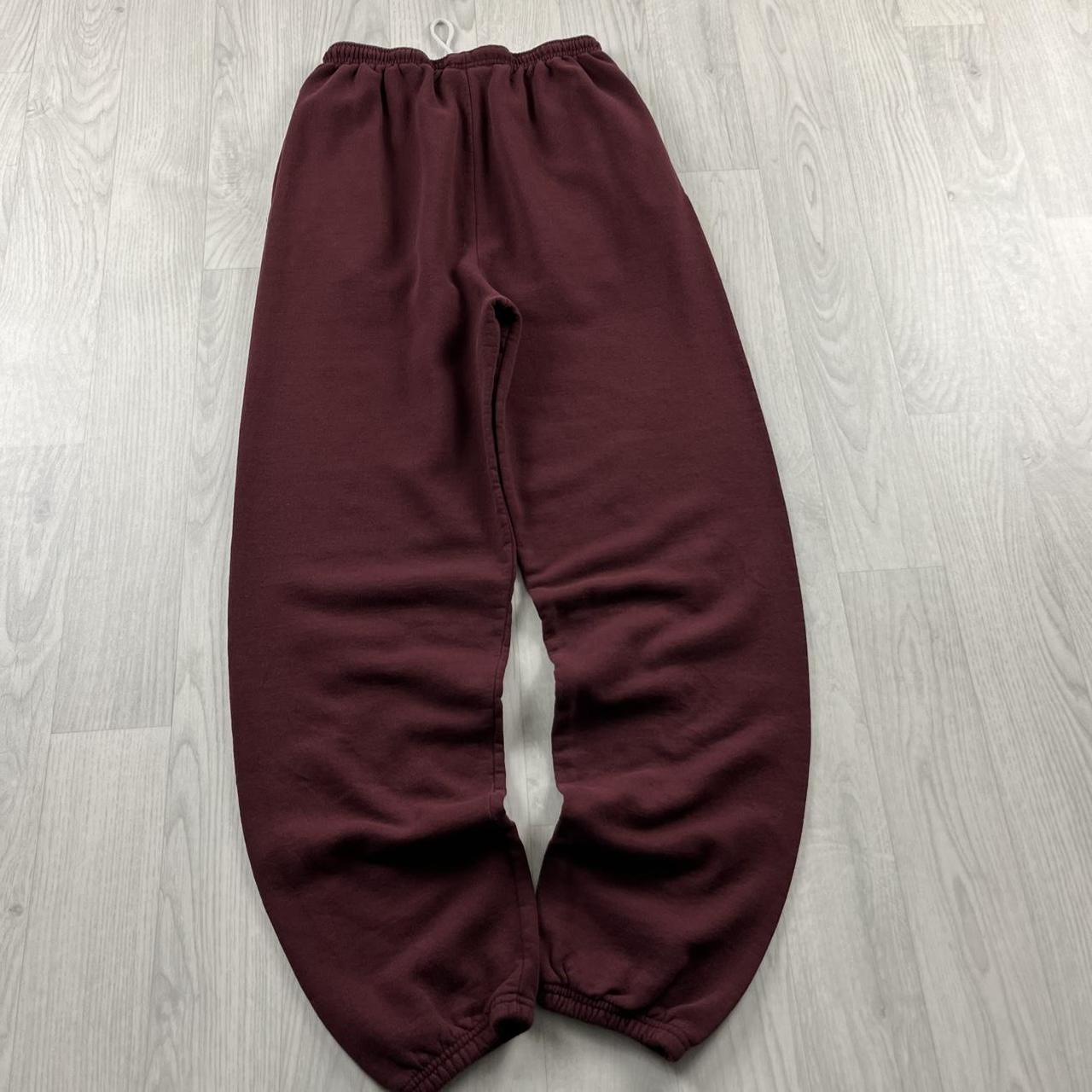 VINTAGE 00s CHAMPION BAGGY COTTON SWEATPANTS BURGUNDY