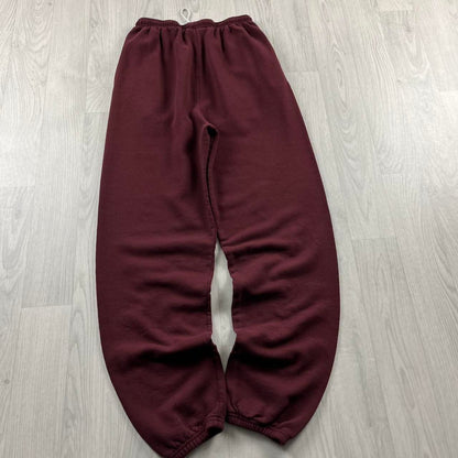 VINTAGE 00s CHAMPION BAGGY COTTON SWEATPANTS BURGUNDY
