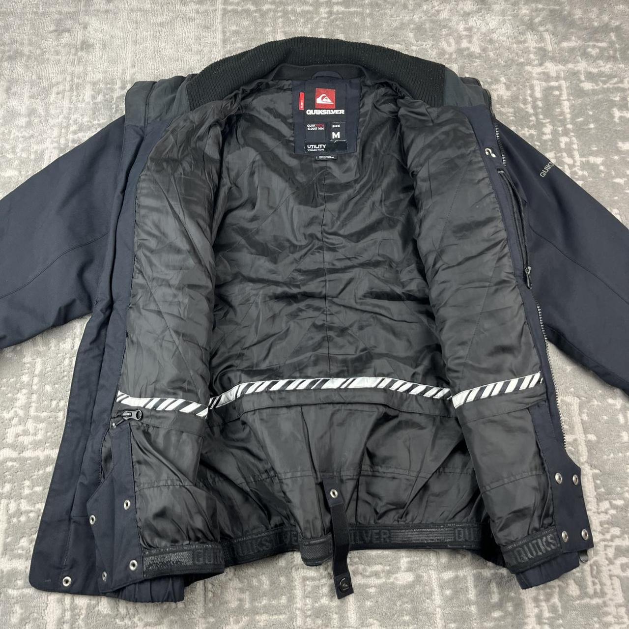 VINTAGE 00s QUIKSILVER UTILITY BOMBER JACKET BLACK