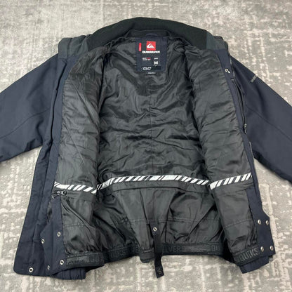 VINTAGE 00s QUIKSILVER UTILITY BOMBER JACKET BLACK