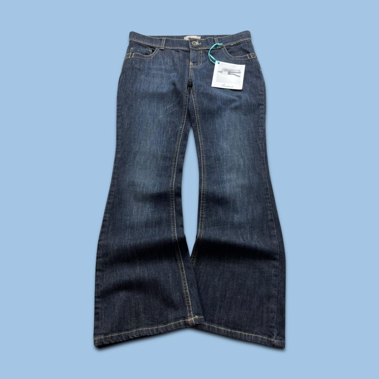 VINTAGE Y2K NEXT LOW RISE SLIM BOOTCUT JEANS NAVY