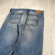 VINTAGE Y2K MUSTANG WIDE LEG UTILITY JEANS BLUE