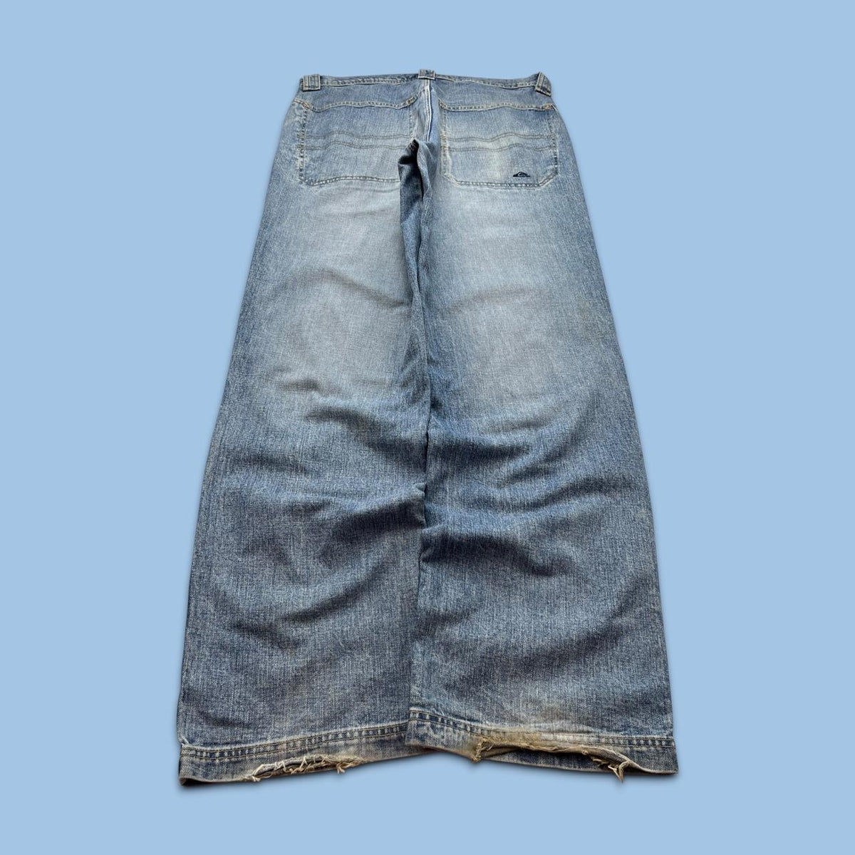 VINTAGE Y2K QUIKSILVER BAGGY WIDE LEG JEANS BLUE