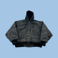 VINTAGE Y2K WALLS HOODED ACTIVE WORKWEAR BOMBER JACKET BLACK