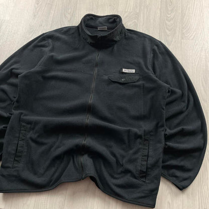 VINTAGE Y2K COLUMBIA ZIP UP FLEECE BLACK