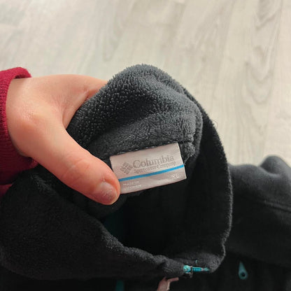 VINTAGE Y2K COLUMBIA ZIP UP FLEECE BLACK