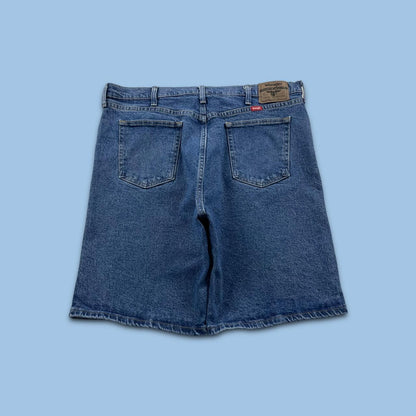 VINTAGE WRANGLER BAGGY LOOSE JORTS NAVY BLUE (38w)