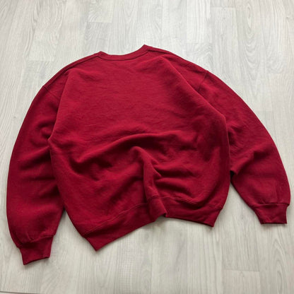 VINTAGE Y2K RUSSELL ATHLETIC SWEATSHIRT RED