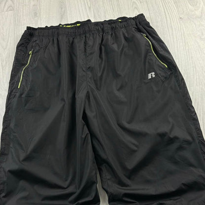 VINTAGE Y2K RUSSELL ATHLETIC BAGGY TRACKSUIT BOTTOMS BLACK