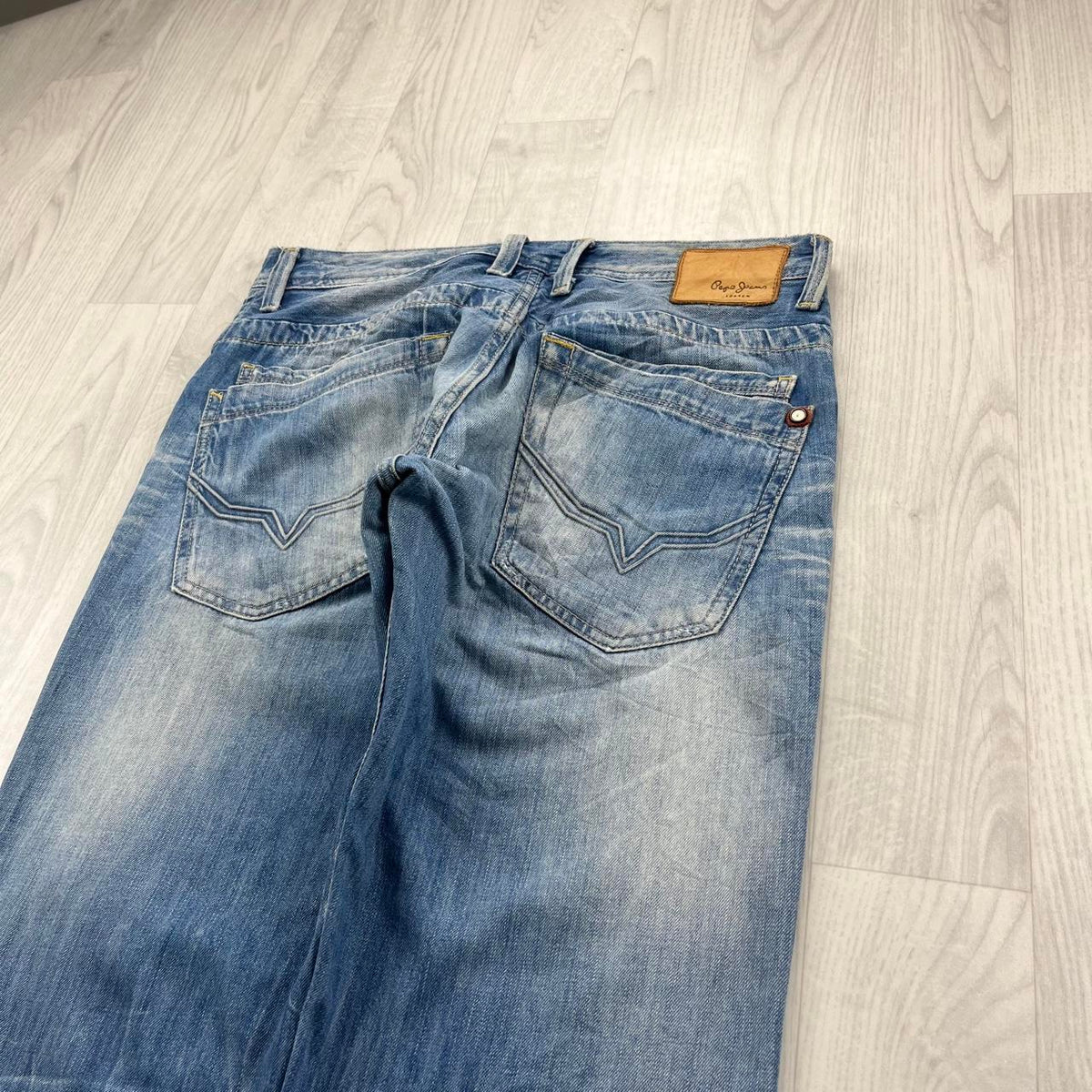 VINTAGE Y2K PEPE JEANS STRAIGHT LEG JEANS BLUE