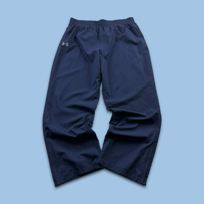VINTAGE Y2K UNDER ARMOUR WIDE LEG TRACKSUIT BOTTOMS NAVY