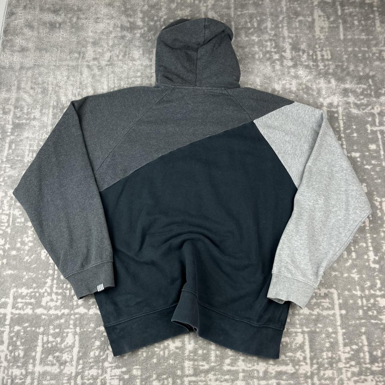 VINTAGE Y2K NIKE AIR SPELL OUT HOODIE BLACK / GREY