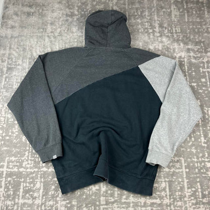 VINTAGE Y2K NIKE AIR SPELL OUT HOODIE BLACK / GREY