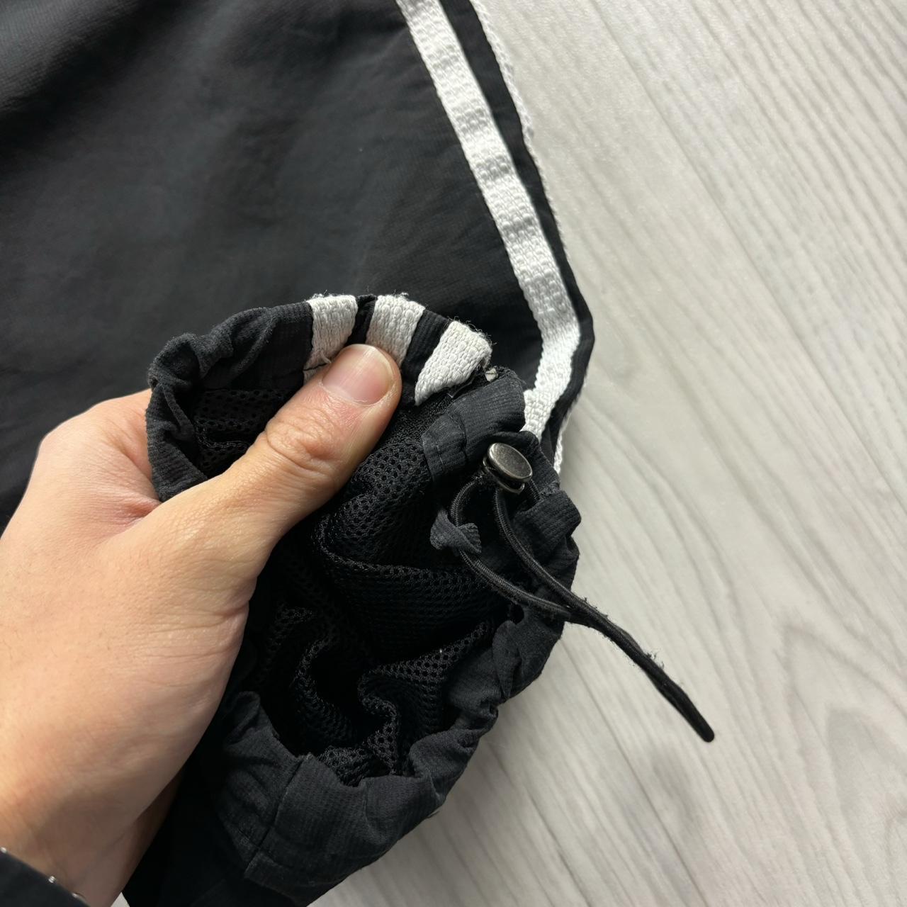 VINTAGE Y2K ADIDAS BAGGY TECHNICAL TRACKSUIT BOTTOMS BLACK