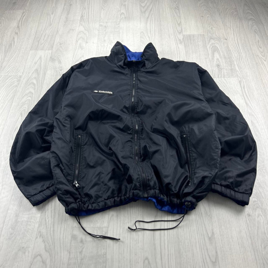 VINTAGE 90s COLUMBIA TECHNICAL PADDED JACKET BLACK
