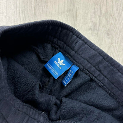 ADIDAS CUFFED COTTON SWEATPANTS NAVY