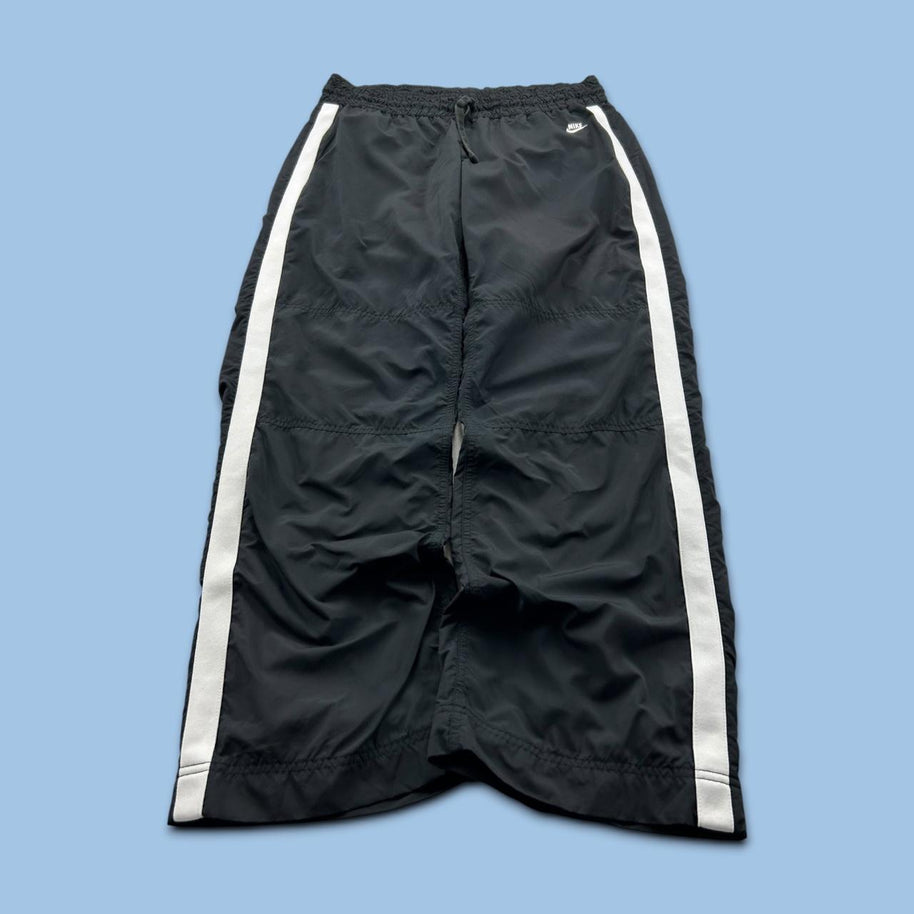 VINTAGE Y2K NIKE LOW RISE BAGGY TRACKSUIT BOTTOMS BLACK