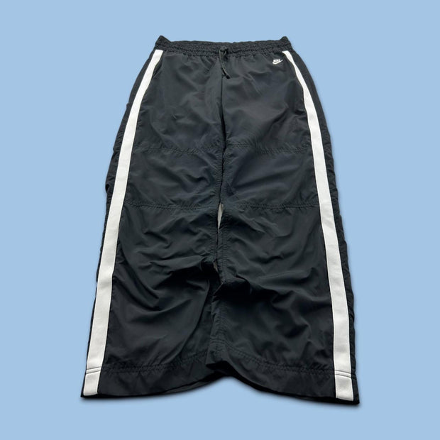 VINTAGE Y2K NIKE LOW RISE BAGGY TRACKSUIT BOTTOMS BLACK