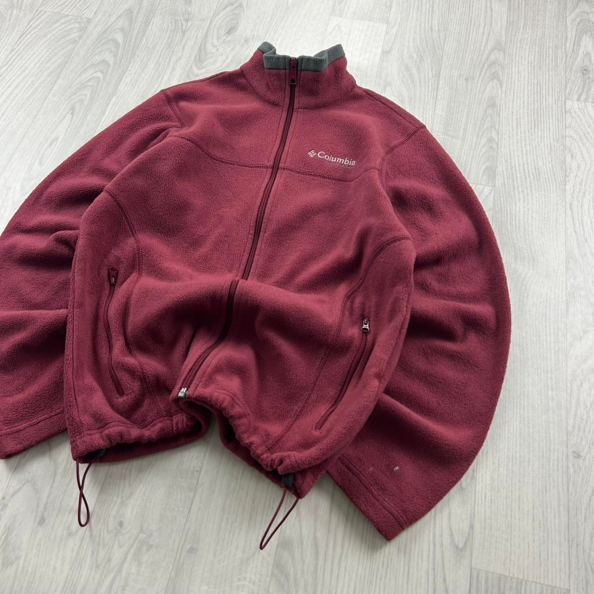 VINTAGE Y2K COLUMBIA ZIP UP FLEECE JACKET RED