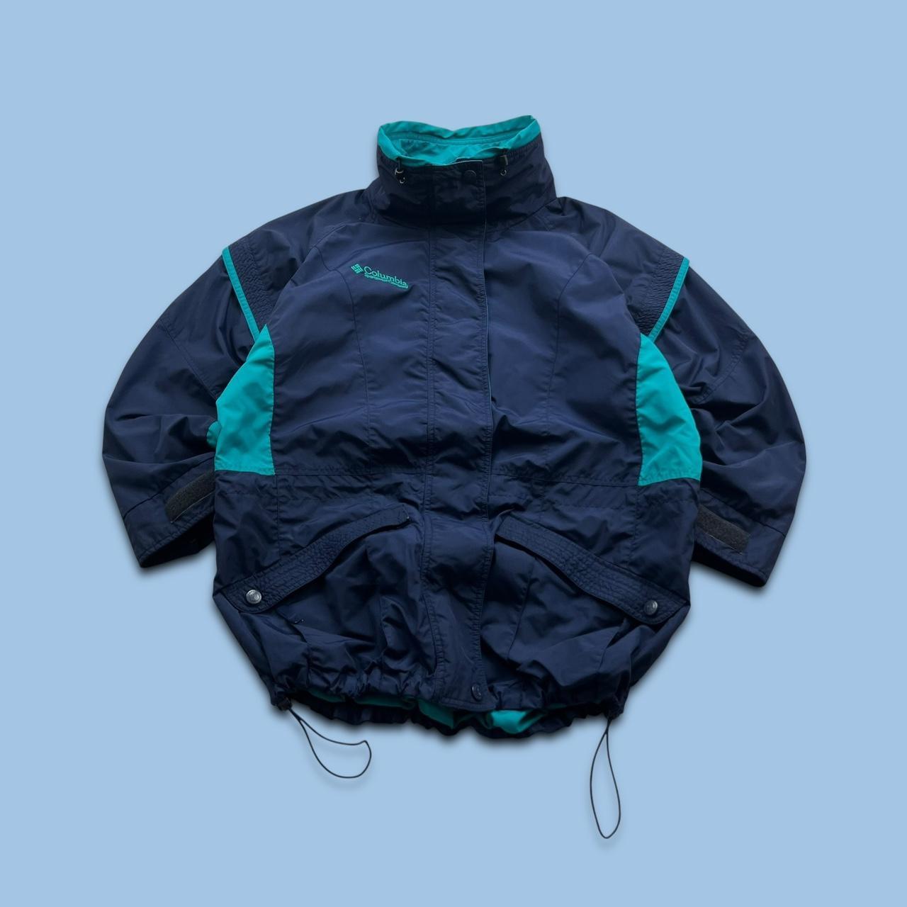 VINTAGE 00s COLUMBIA TECHNICAL HEAVY SKI JACKET NAVY