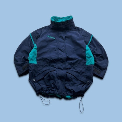 VINTAGE 00s COLUMBIA TECHNICAL HEAVY SKI JACKET NAVY