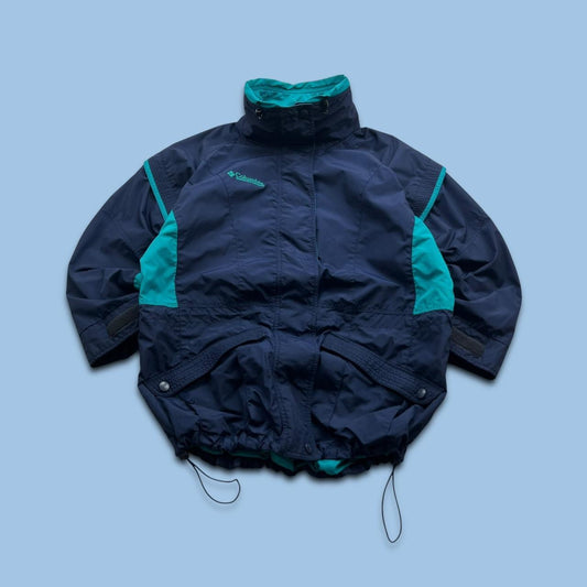 VINTAGE 00s COLUMBIA TECHNICAL HEAVY SKI JACKET NAVY