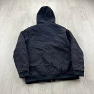 JACK AND JONES HOODED WORKWEAR BOMBER JACKET NAVY
