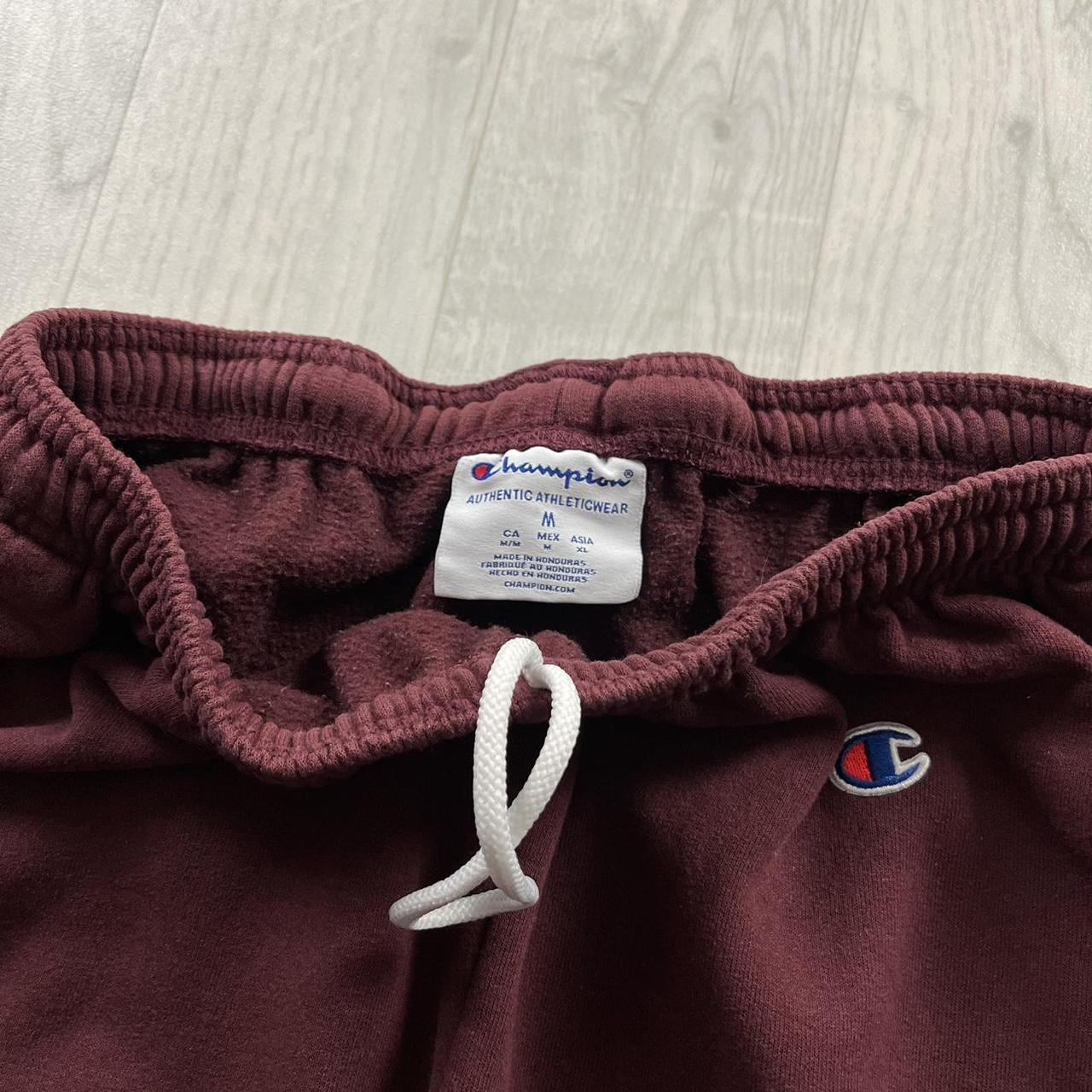 VINTAGE 00s CHAMPION BAGGY COTTON SWEATPANTS BURGUNDY