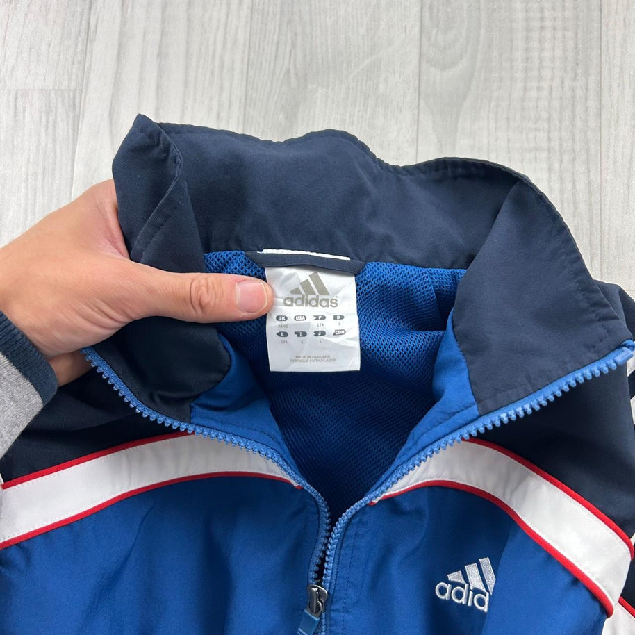 VINTAGE Y2K ADIDAS ZIP UP LIGHTWEIGHT TRACK JACKET BLUE / NAVY