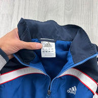 VINTAGE Y2K ADIDAS ZIP UP LIGHTWEIGHT TRACK JACKET BLUE / NAVY
