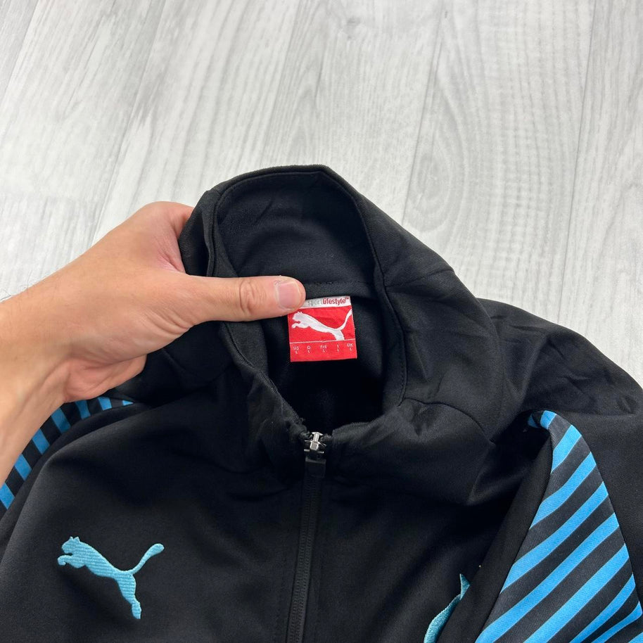 2018/19 PUMA MARSEILLE FOOTBALL TRACK JACKET BLACK / BLUE