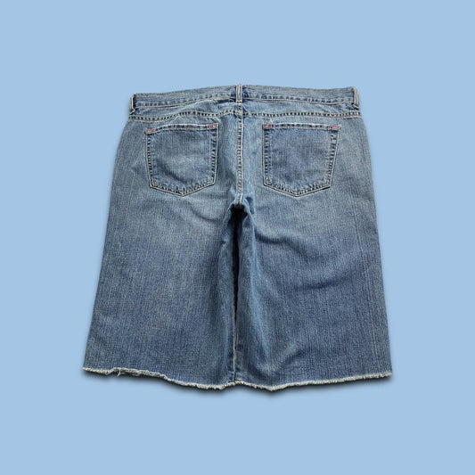 VINTAGE OLD NAVY BAGGY LOOSE SKATER HIP HOP JORTS BLUE (38)
