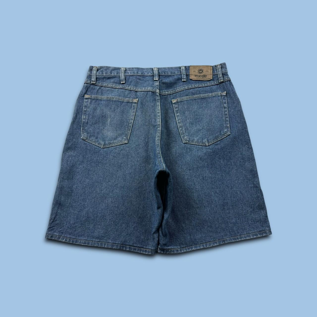 VINTAGE 00s WRANGLER BAGGY LOOSE JORTS BLUE