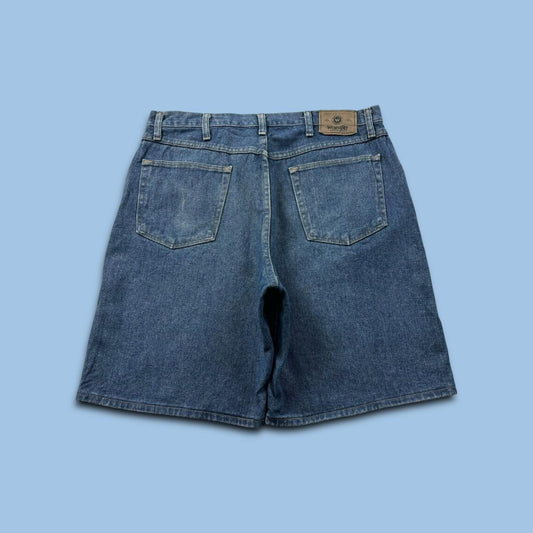 VINTAGE 00s WRANGLER BAGGY LOOSE JORTS BLUE