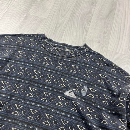 VINTAGE Y2K QUIKSILVER GRAPHIC LONG SLEEVE SKATER T SHIRT