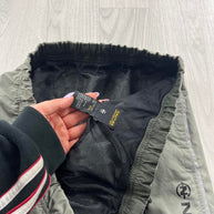 VINTAGE Y2K NAUTICA BAGGY WATERPROOF TRACKSUIT BOTTOMS KHAKI