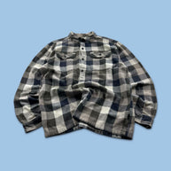 VINTAGE 00s PATAGONIA CHECKERED LONG SLEEVE BUTTON UP FLANNEL SHIRT BROWN
