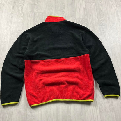 VINTAGE Y2K COLUMBIA QUARTER ZIP FLEECE SWEATSHIRT BLACK MULTI