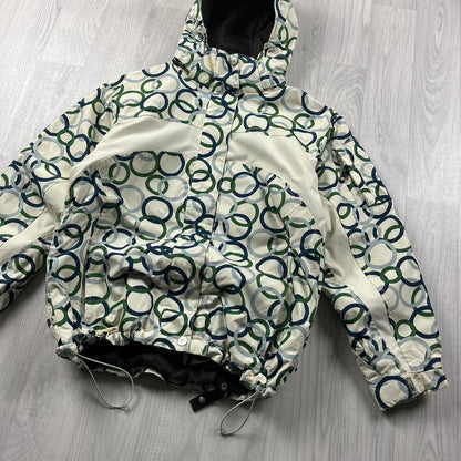 VINTAGE 00s O’NEILL GRAPHIC TECHNICAL HEAVY JACKET CREAM