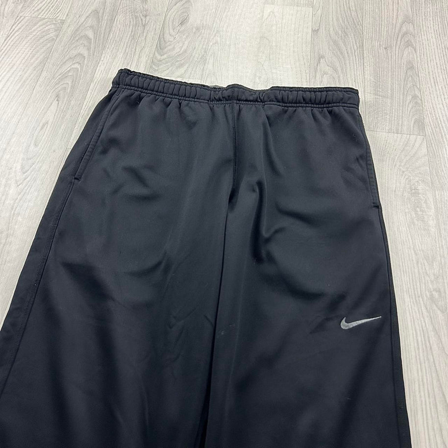 VINTAGE Y2K NIKE BAGGY THERMA FIT TRACKSUIT BOTTOMS BLACK