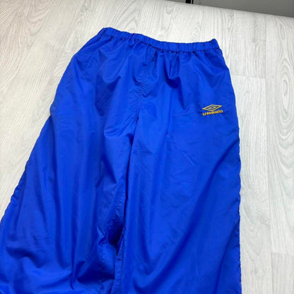 VINTAGE Y2K UMBRO BAGGY TRACKSUIT BOTTOMS BLUE