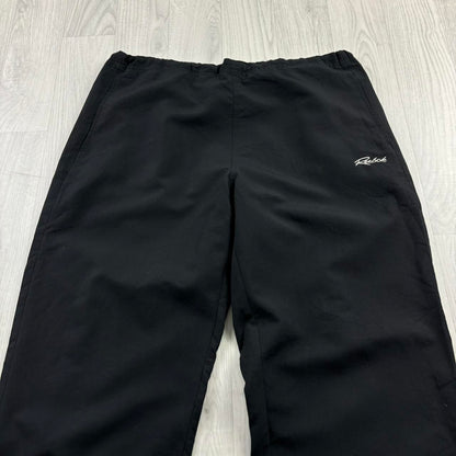 VINTAGE Y2K REEBOK LOW RISE BAGGY TRACKSUIT BOTTOMS BLACK