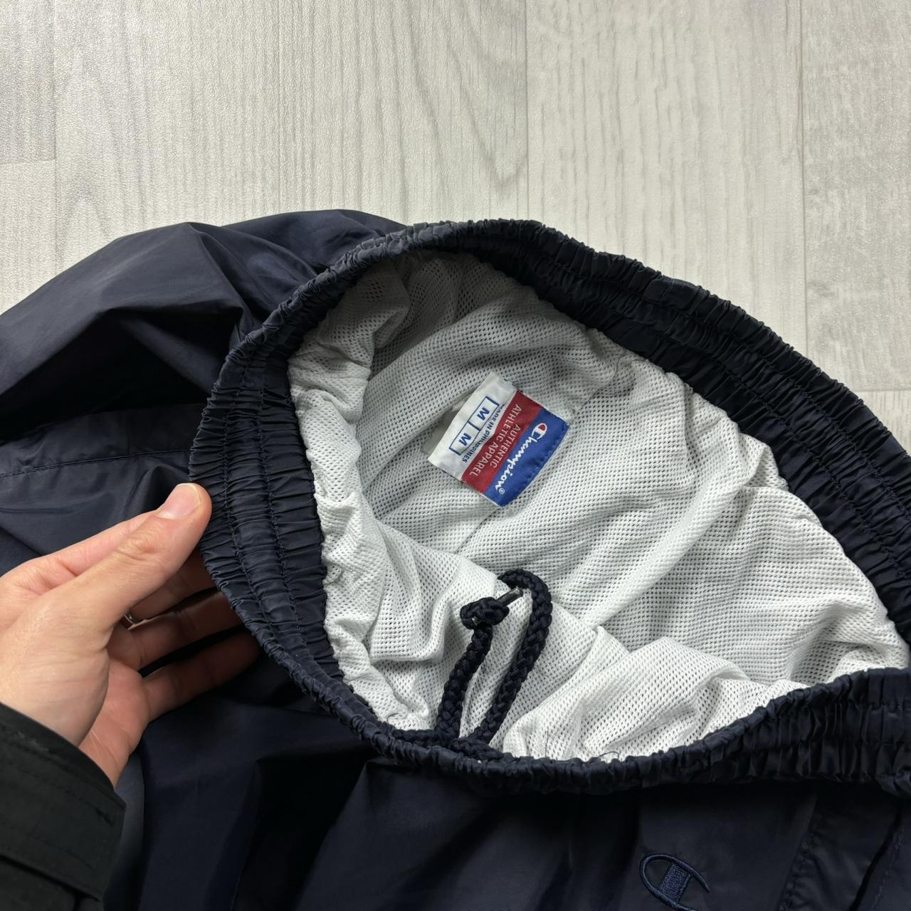 VINTAGE Y2K CHAMPION BAGGY SHELL TRACKSUIT BOTTOMS NAVY