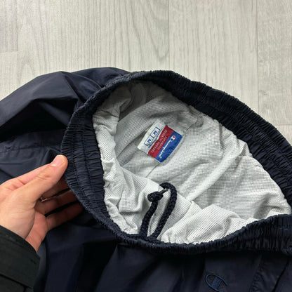 VINTAGE Y2K CHAMPION BAGGY SHELL TRACKSUIT BOTTOMS NAVY