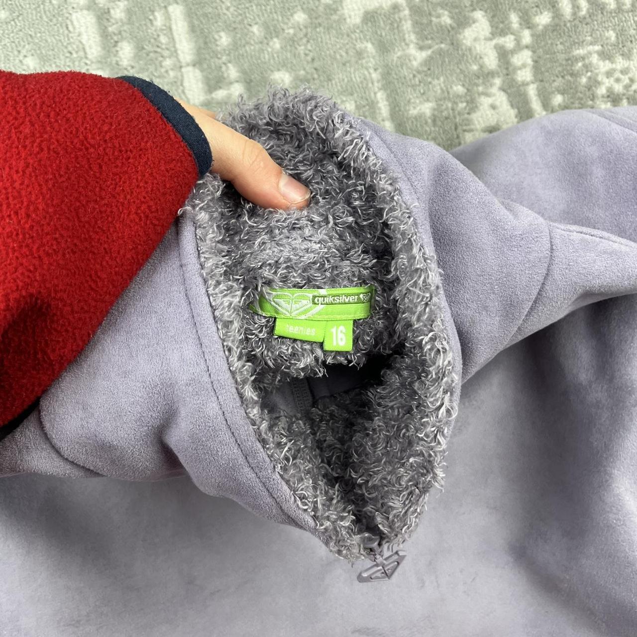 VINTAGE Y2K QUIKSILVER QUARTER ZIP FLEECE PURPLE LILAC